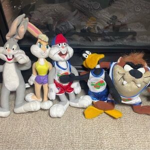 Vintage Looney Tunes Space Jam plush stuffed animals
